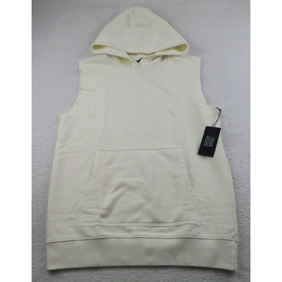 NWT Boxing Combo Sleeveless Hoodie Men's Size Medium M Round Neck Cotton USA - Picture 1 of 9
